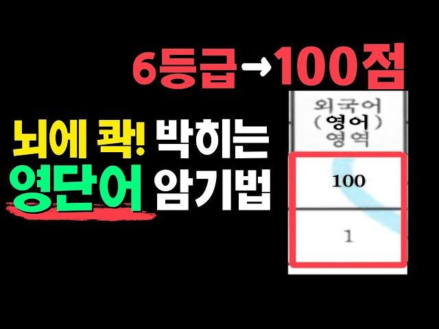 10분만에 영단어 100개 외우는법(인증있음)