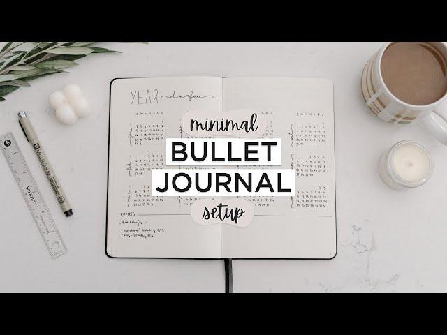 2022 Minimalist BULLET JOURNAL Setup | For Productivity + Organization