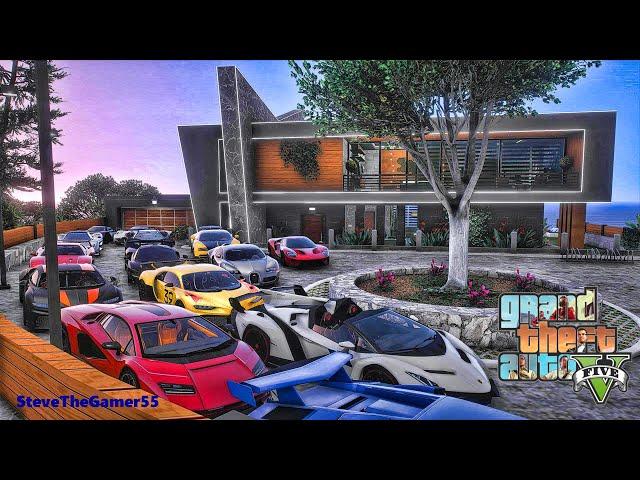 Billionaire's Mansion in GTA 5|  Let's Go to Work| GTA 5 Mods| 4K