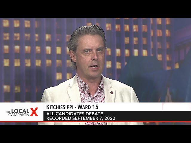 2022 Municipal Election Debate: Kitchissippi - Ward 15 | Rogers tv