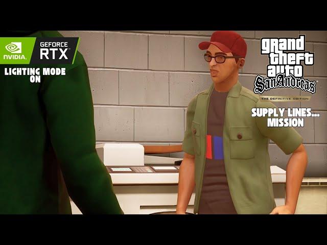 GTA San Andreas Definitive Edition Mission #39 - Supply Lines... - Classic Lighting Mode PC Gameplay