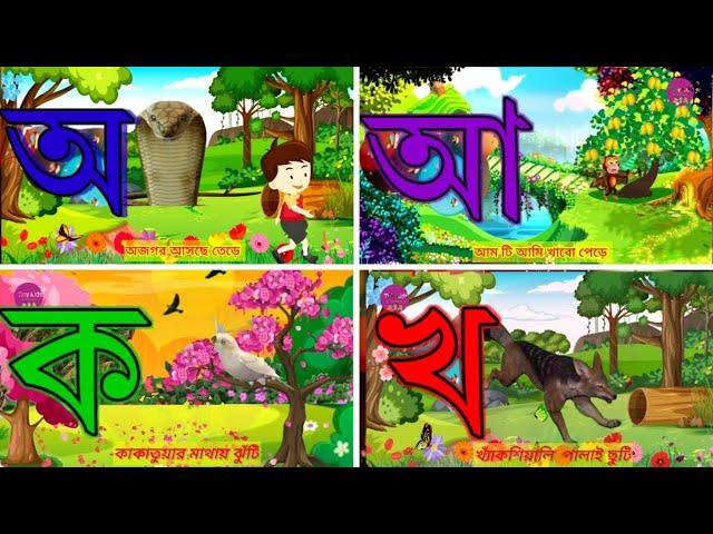 অ'য় অজগর আসছে তেড়ে ছড়া| oi ojogor asche tere song | kids song & nursery rhymes for children