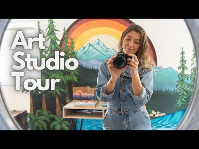 ART STUDIO TOUR - A peek inside my studio as a Professional Artist