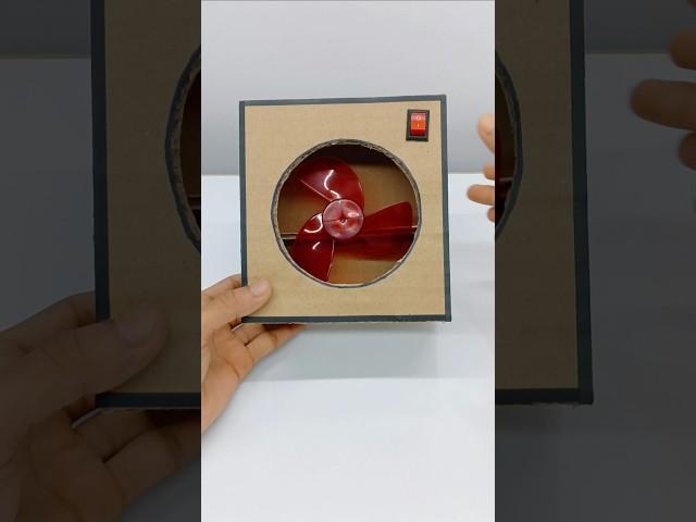 घर पर बनाए Mini Cooler Fan || How To Make Rechargeable Cooler Fan With Cardboard #shorts