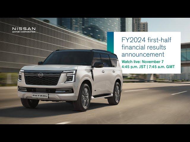 Live: Nissan FY2024 first-half financial results announcement