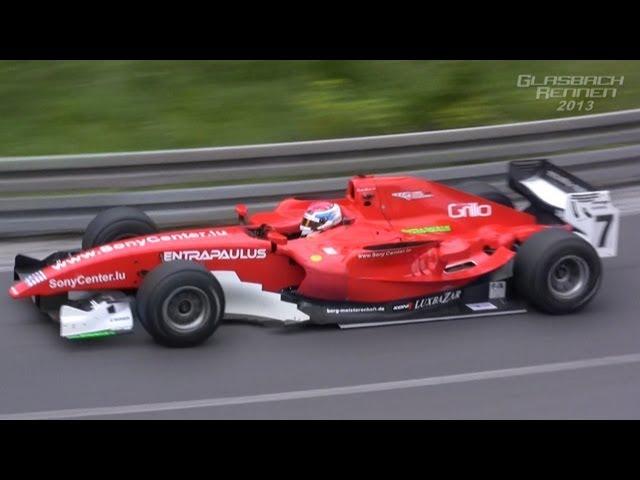 David HAUSER Dallara GP2 insane Sound Glasbachrennen 2013 Hillclimb [HD]