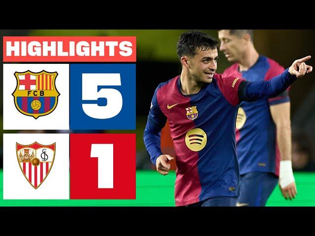 FC BARCELONA 5 - 1 SEVILLA FC I HIGHLIGHTS LALIGA EA SPORTS