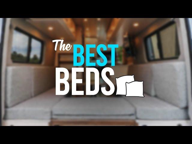 5 AWESOME VAN BEDS  For Comfy Van Conversions | How to Build a Camper Bedroom 