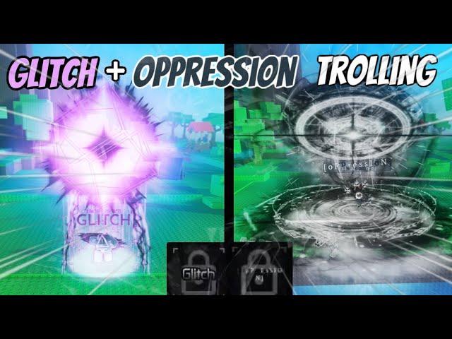 Trolling with GLITCH and OPPRESSION | Roblox Sols RNG