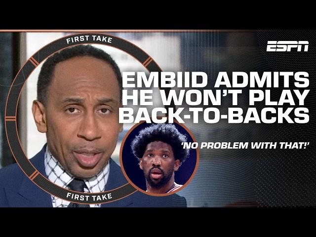 Stephen A. CAN'T KNOCK Joel Embiid for prioritizing health over everything | First Take YT Exclusive