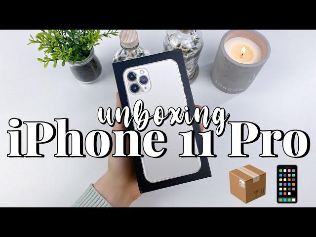 iPhone 11 Pro unboxing  | silver, 256 gb