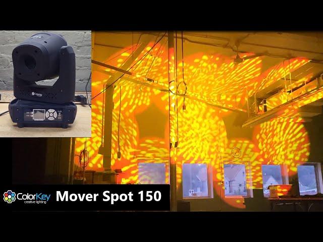 Color Key "Mover Spot 150" UNBOXING & Test Drive