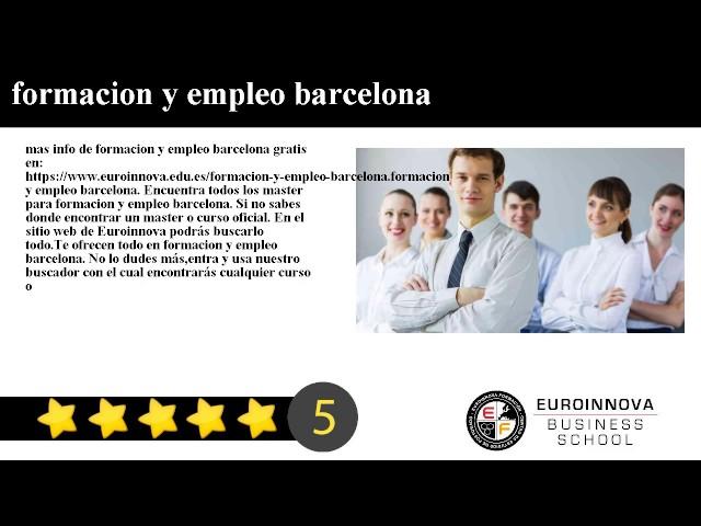 formacion y empleo barcelona