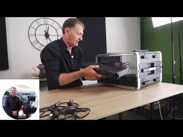 NEW 2019 Blackmagic Design ATEM Television Studio HD livestream setup in NEW Flight Case