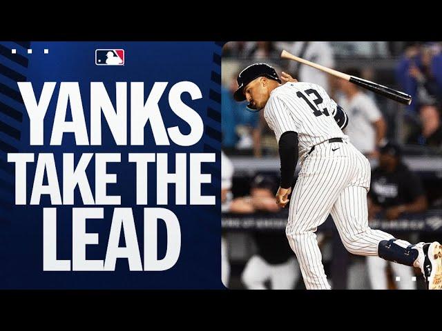 FOR THE LEAD! Trent Grisham comes up with a huge homer for the Yankees against the Dodgers!