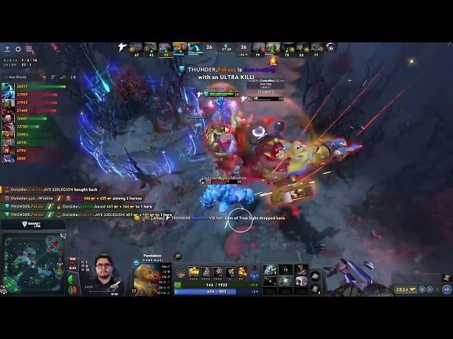 Pakazs Morphling 1 v 5 against Outsiders #dota2