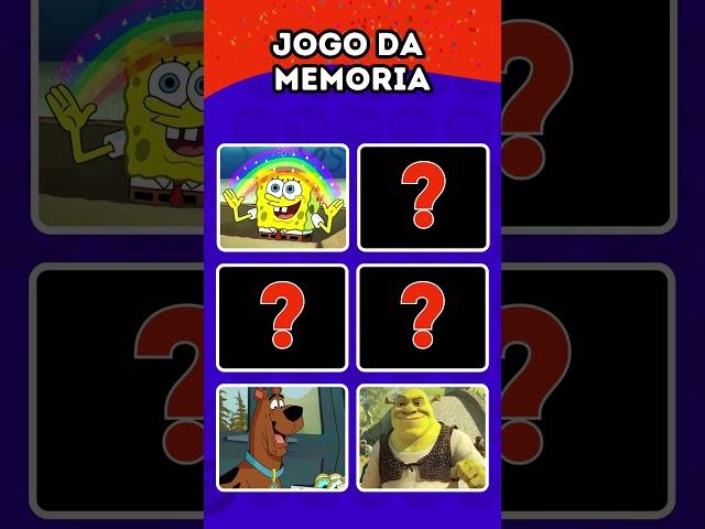 QUIZ JOGO DA MEMÓRIA | teste sua memória Versão Personagens #quiz #enquete