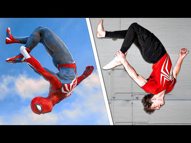 Stunts From Spider-Man 2 PS5 In Real Life! - Challenge