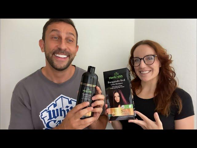 Herbishh Hair Color Shampoo Demonstration and How To - Unboxing