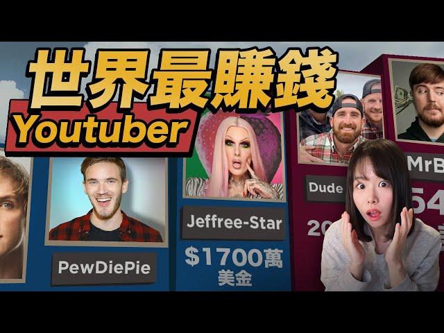 世界最賺錢5個YouTuber！徹底不裝了，揭秘他們賺錢的套路！揭秘他們的搞錢套路！我親眼發現到了1年內從零粉絲，到坐擁1800萬粉的素人。一旦你搞懂了，暴富機會就來了！趕緊先收藏這一波新機會....