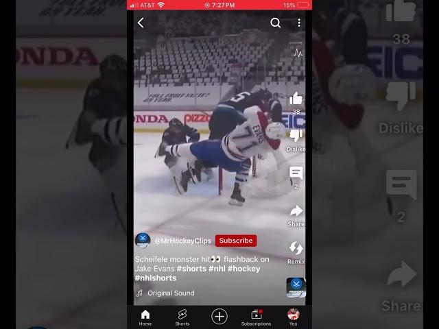 Monster hit on Jake Evans