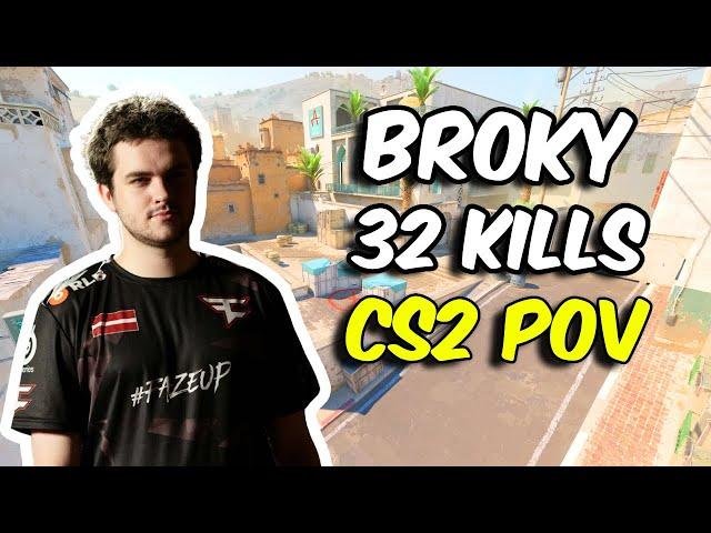 broky 32 Kills w/ frozen & rain (Dust2) @ FACEIT Europe Nov 28, 2024 | CS2 POV