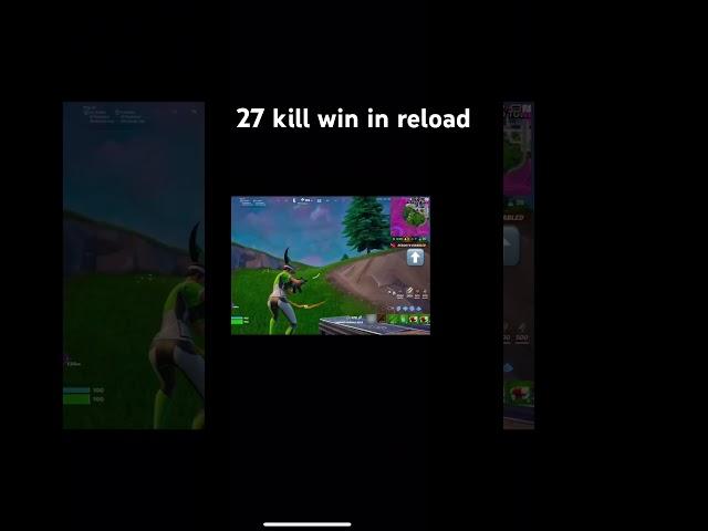 27 kill win in reload!!! #fortnite #reload #subscribe