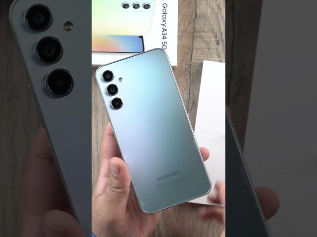 Samsung Galaxy A34 Silver Unboxing