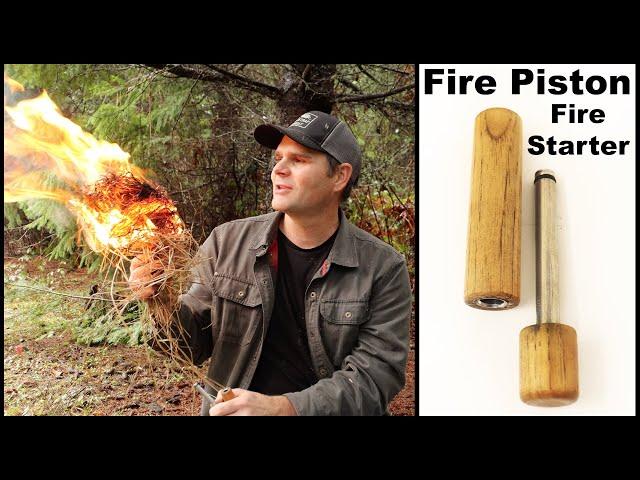 The Fire Piston - Using Air Pressure To Start A Fire. A Great Bushcraft Survival Skill.