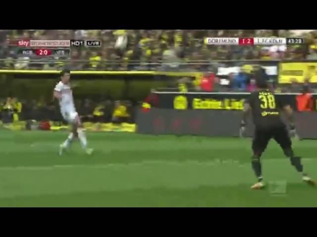 Milos Jojic Amazing Goal - Borussia Dortmund vs. 1. FC Koln 1-2 - Bundesliga - 14/05/2016