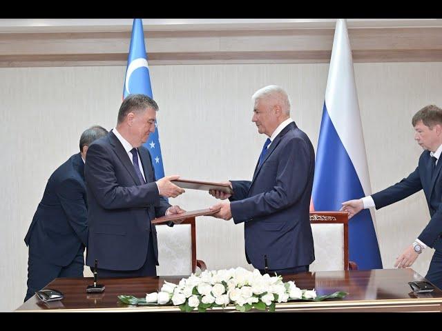 В Ташкенте состоялась рабочая встреча Владимира Колокольцева и Пулата Бобожонова