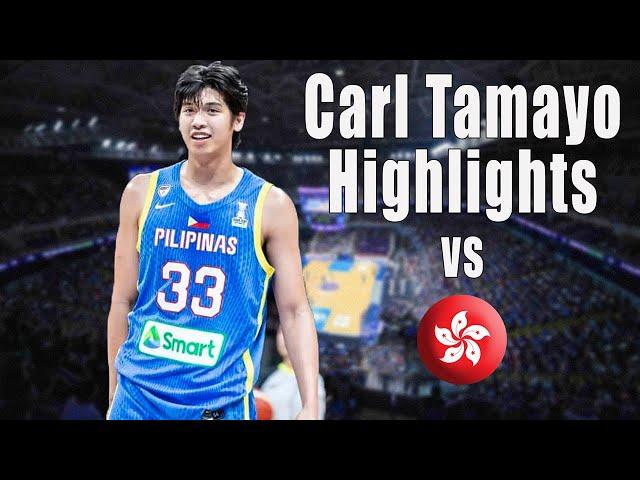 Carl Tamayo Highlights vs Hong Kong | Fiba Asia Cup Qualifier #gilaspilipinas #carltamayo #fibaasia