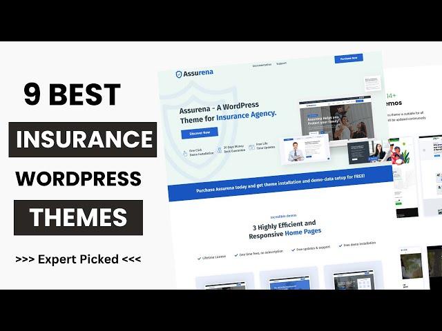 9 Best WordPress Themes for Insurance Agency 2024 | Health Insurance Website