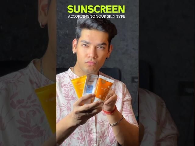 Sunscreen according to your skin  #sunscreen #skintypes #oilyskin