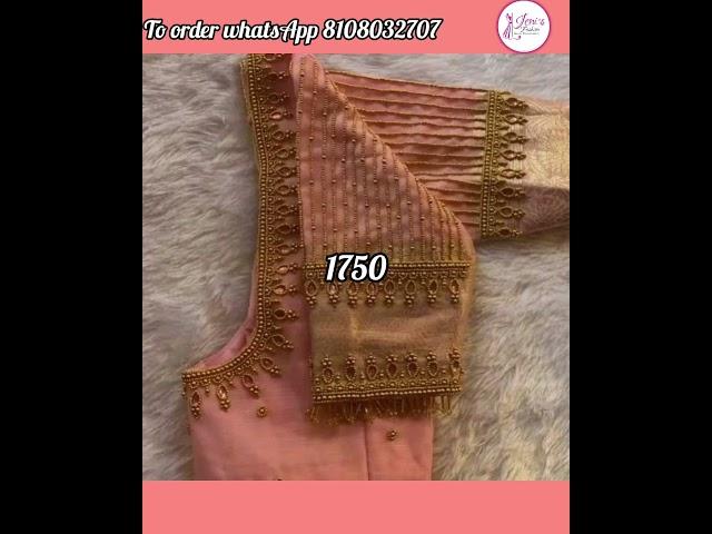 1500-2500range aari work blouse designssimple aari work blousedesigns#aariwork#shorts#shortsvideo