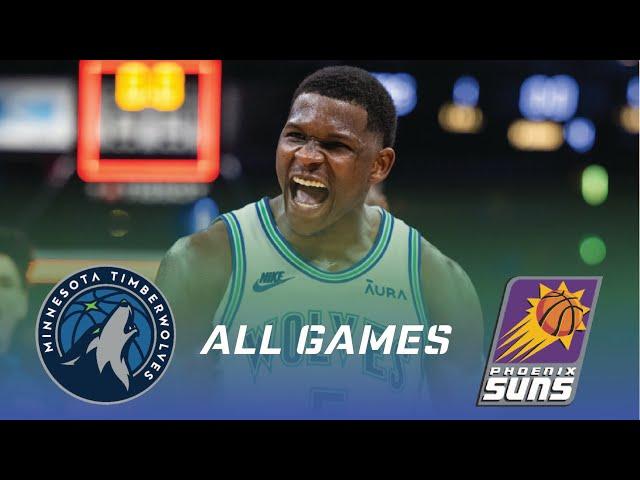  Anthony Edwards | First Round Highlights 2024 vs Suns  (ALL 4 GAMES)