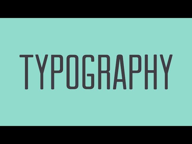 Beginning Graphic Design: Typography