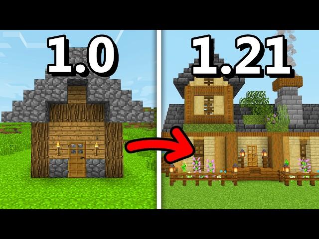 Building a House in Every Minecraft Version