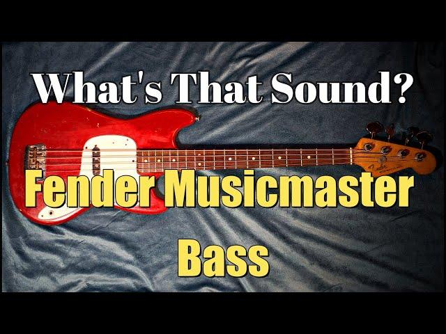 Fender Musicmaster Bass Guitar-Overview and Sound