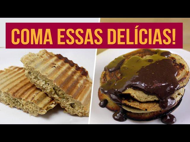 NÃO COMA PÃO! | Receitas Fitness Fáceis para substituir o pão no Café da Manhã!