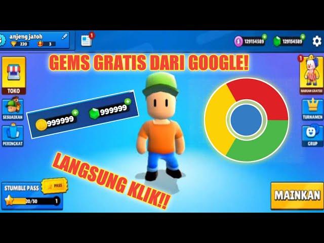 cara mendapatkan gems stumbel guys gratis dari Google terbaru 2022 • gems gratis dari Google