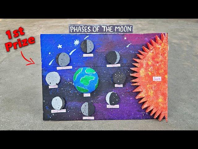 Science Exhibition Project - Phases Of The Moon | Science Project