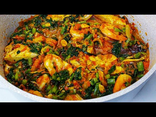 Sauce Feuilles || Pour Riz, Plantain, Igname, fufu ||Vegetable soup