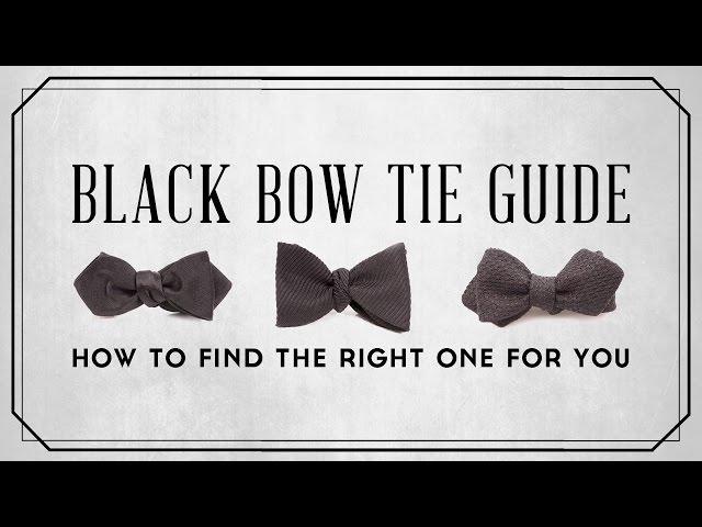 Black Bow Tie Guide & How To Find The Right One For You