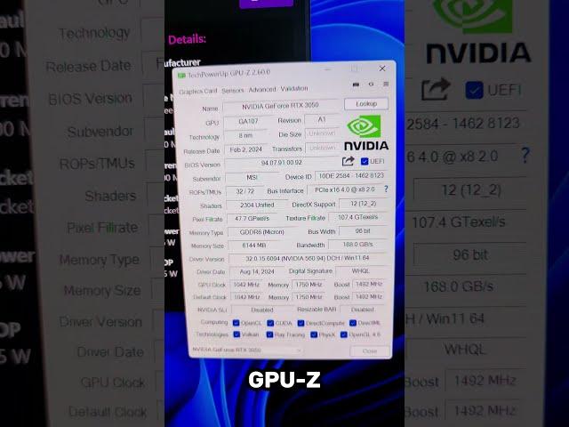 Confirmed: It Works, 1L tiny PC + RTX 3050 lp 6G