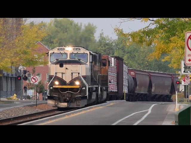 Fort Collins, CO:  BNSF Railroad Street-Running