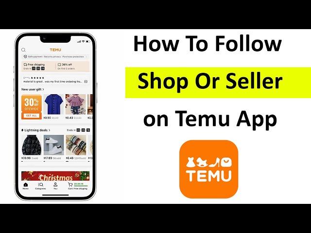 How To Follow A Shop Or Seller on Temu App?