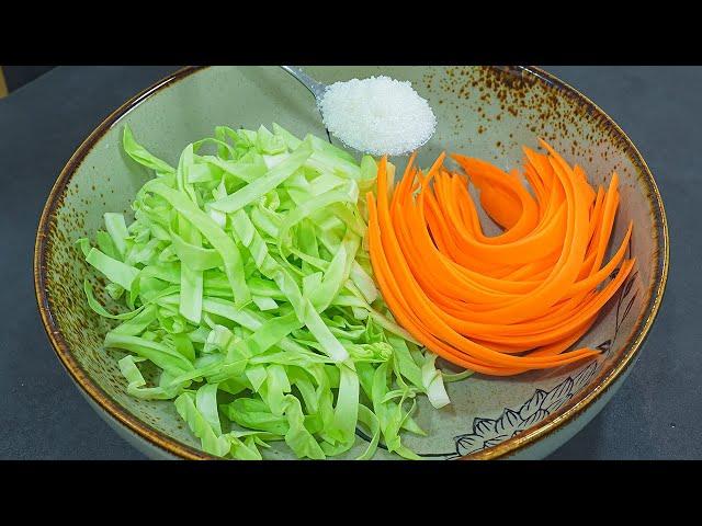 Cabbage with eggs is better than meat! Simple, Easy and so delicious Sweet Potato, cabbage recipes!