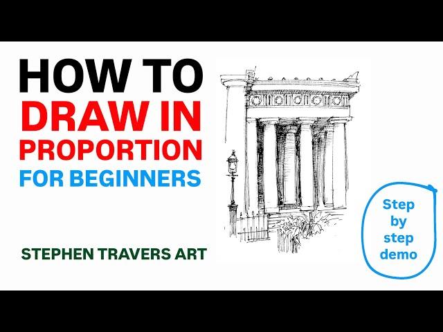 Step-by Step Drawing Proportions Demo for Beginners