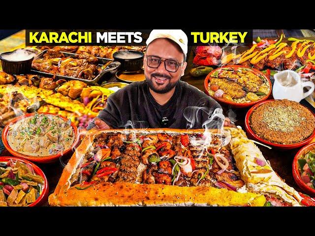 Best Meat Platters, SeaFood, Kababs, Kunafa | Karachi Meets Turkey | Pakistani Food